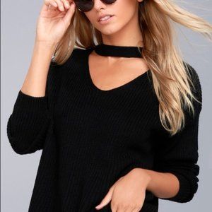 Missguided cut out choker sweater